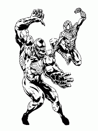 In his second stage his suit is out of control with purple smoke and stuff coming out of it. Venom Vs Spiderman Coloring Pages Coloring Home