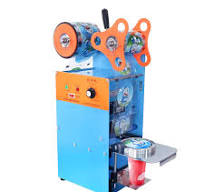 Máquina de sellado de sellador de vasos de papel plástico manual para té de  leche, leche de soja, café, Boba, té de burbujas