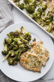 Nancy seasons both sides of the pork chops with salt and fresh ground black pepper. Keto Oven Baked Pork Chops Broccoli One Pan Meal Easy Kasey Trenum