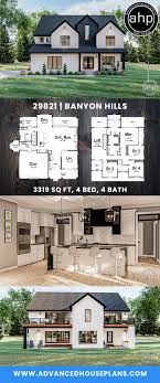 2 Story Modern Farmhouse Style Plan Banyon Hills In 2020 House Plans Farmhouse Modern Farmhouse Plans House Blueprints