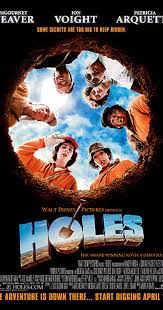 Are the holes still there when he leaves? Holes 2003 Trivia Imdb