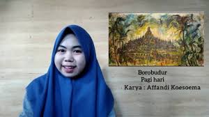 Kanvas dengan objek yang akan dibuat 5. Contoh Apresiasi Seni Rupa 2 Dimensi Angkoo