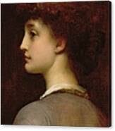 Portrait Of A Young Girl by Frederic Leighton