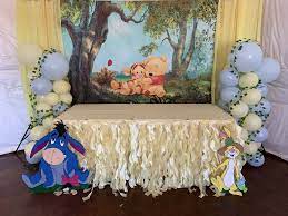 Winnie The Pooh Gift Table Winnie The Pooh Decor Baby Shower Sash Baby Shower Backdrop