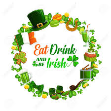 Download your free irish flag clip art online. Eat And Drink As Irish On St Patricks Day Spring Holiday Vector Royalty Free Cliparts Vectors And Stock Illustration Image 139308761