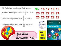 Kunci jawaban matematika kelas 7 semester 2 halaman 28. Ayo Kita Berlatih 1 6 No 16 17 18 19 20 21 22 23 24 25 26 27 28 29 Kelas 7 Smp Mts Bse Mtk Hal 74 Youtube