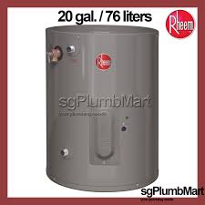 Bottom line, for a 4500w heater w/240v it will draw 4500/240 or 18.75 amps so #10 wire and either 25 or 30 amp breaker, depending on code. Rheem X Sgplumbmart 20 Gallon Vertical Storage Water Heater 85vp20s Shopee Singapore