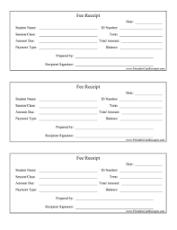 Fee Receipt 3 Per Page Tuition Payment School Fees Tuition