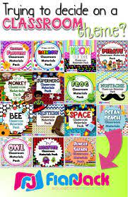 Each unique collection shares a common goal—to create inspired classrooms for inspired students. Classroom Decor Packs Classroom Themes School Classroom School Activities