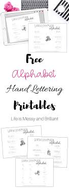 If you need hand lettering fonts for your digital projects, here are the this hand lettering alphabet comes with upper and lowercase standard characters, punctuation, and numerals. Free Hand Lettering Alphabet Practice Sheets