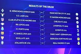 Thursday's draw in istanbul also saw barcelona come out in a fascinating group e along with bayern, benfica. Champions League Last 16 Draw Results Schedule And Dates As Com