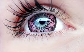 These R Cool Hello Kitty Pink Eye Contacts These Would Be Pretty Cool To Creep Someone Out Cooooooooooool Hello Kitty Hello Kitty Coloring Colored Contacts