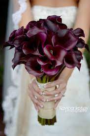 Bouquet Purple Wedding Bouquets White Calla Lily Bouquet Purple Calla Lilies