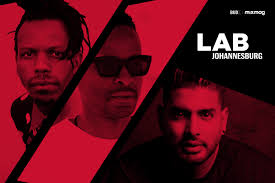 Floyd Lavine, Kyle Cassim and Aero Manyelo in the Lab Johannesburg