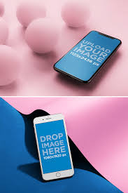 Iphone Mockups With Colorful Background Designs Iphone Mockup Iphone Mockup