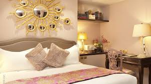 This is also a great example of how to use florals in a bedroom color scheme and create a space that does not feel terribly feminine. Creative Feminine Bedroom Ideas