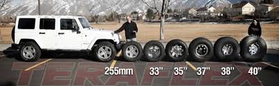 Jeep Wrangler Tire Size Chart Best Picture Of Chart