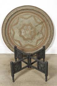 Moroccan Round Brass Tray Coffee Table Copper Coffee Table Coffee Table Brass Drum Coffee Table