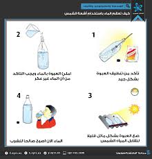 الباحثون السوريون تعقيم المياه باستخدام الطاقة الشمسية