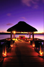 Sunrise At The Wedding Pavilion At One Only Le Saint Geran Honeymoon Places Romantic Places Beautiful Places