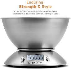 Easy operation black sensor pull out kitchen sink faucet deck mounted single handle kitchen faucet. Buy Etekcity Food Scale With Bowl Timer And Temperature Sensor Digital Kitchen Weight For Cooking And Baking 2 06 Qt Silver Online In Indonesia B00uivixvo