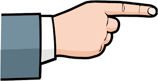 İşaret parmağı açık el figürü - gösterme işareti | Yeni Slayt
