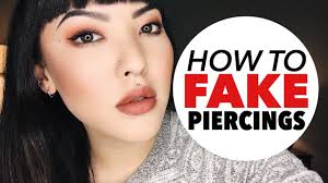 For a classic lip piercing, make a dot on just 1 side below your bottom lip. How To Fake Piercings Soothingsista Youtube