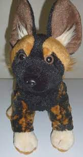 Wild Republic African Wild Dog Hunting Painted Plush Animal Hyena Brown Black Wild Dogs African Wild Dog Plush Animals