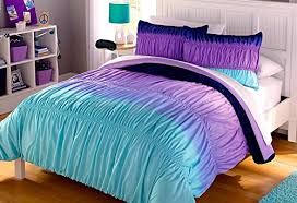 Free shipping on orders over $25.00. Teen Girls Bedding Aqua Blue Purple Ruffle Ruched Ombre Chevron Comforter Shams Sheets Home Style Exclusive Sleep Mask Comforters For Girl Kids Teens Twin Twin Xl Buy Online In Bahamas At Bahamas Desertcart Com
