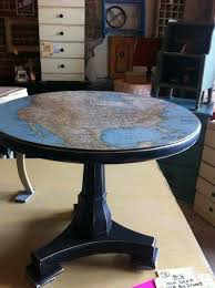 Decoupage Map Table Decoupage Furniture Furniture Makeover Redo Furniture