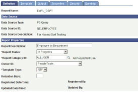 Creating Report Definitions