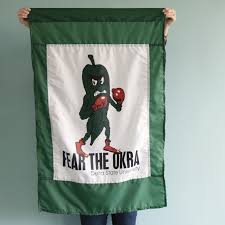 The fighting okra is the unofficial mascot of delta state university. Delta State Fear The Okra