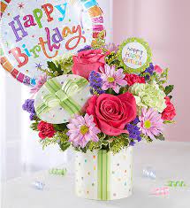 It's an intimate gift like no other, and they'll love having a bouquet of flowers to bring their home to life. Happy Birthday Present Bouquet Florist Hagerstown Md