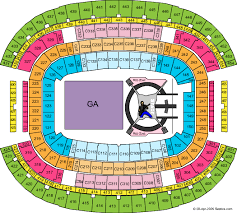 Unfolded Dallas Cowboys Seat Chart Dallas Cowboy Seat Map