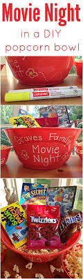 See more ideas about family christmas gifts, christmas gifts, christmas gifts for kids. We Heart Parties Family Movie Night In A Diy Popcorn Bowl Family Christmas Gifts Diy Christmas Gifts Diy Christmas Baskets