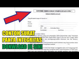 Contoh surat pernyataan siswa baru smk. Contoh Surat Keterangan Pakta Integritas Dan Surat Keterangan Sehat Ppdb Jateng Donwload Di Sini Youtube