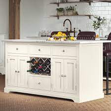 It was easy to assemble and looks gorgeous. Kitchen Island With Granite Top Cream White Granite Store