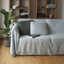 Linen Couch Cover Linen Bedspread Natural Sofa Cover Linen Couch Throw Large Linen Coverlet Sofa Slipcover Linen Bed Cover In 2021 Linen Couch Couch Covers Linen Bed Cover