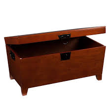 This trunk coffee table is made from premium quality wood with a solid construction that ensures years of reliable use. Southern Enterprises Pyramid Storage Trunk Coffee Table In Mission Oak Ck1224t