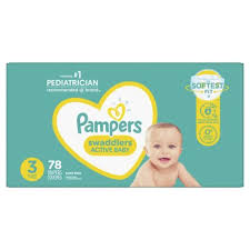 Huggies little movers baby diapers size 3, 76 ct. Pampers Swaddlers 78 Count Size 3 Super Pack Diapers