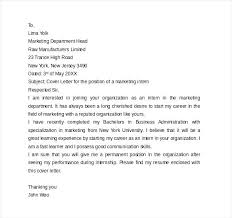 This is the perfect way to express how your specific skills are relevant to the open position. Marketing Internship Cover Letter Examples