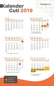 Rinciannya jumlah libur dan cuti bersama di desember 2020 berjumlah 7 hari ditambah adanya hari sabtu dan minggu sebanyak 4 hari. Kalender Cuti 2019 Ala Pegipegi