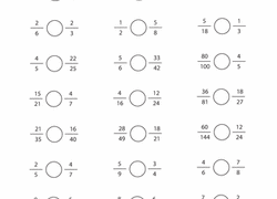Middle School Worksheets Free Printables Fractions Worksheets Comparing Fractions Fractions