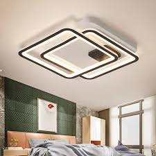 Modern Led Ceiling Lights With Remote Control Square Lamps For Living Room Flush Mount Indoor Lighting Bedroom Kitchen Ac85 260v House Ceiling Design Ceiling Design Bedroom Ceiling Design Living Room