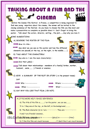 Talking About A Film Writing Expressions Learn English English Writing