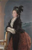 The painting is almost certainly identifiable with a portrait of doña isabel de porcel by goya exhibited at the real academia de san fernando in madrid in 1805. Dona Isabel De Porcel Francisco De Goya Paintings