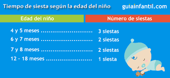 Consulta En Esta Tabla Cuanta Siesta Deberia Dormir Tu Hijo Segun Su Edad Cuidado Del Bebe Ninos Y Deberes