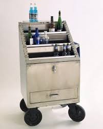 Repurposed 1950s Medical Chart Cart Home Bar Designs Bars