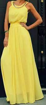 Vestido Amarillo Vestidos Amarillos Largos Moda Vestidos