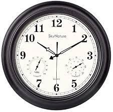 Maybe you would like to learn more about one of these? Large Outdoor Clock 18 Inch Waterproof Clock With Temperature And Humidity Combo Silent Battery Operated Vintage Clock For Living Room Patio Garden Pool Decor Metal Matte Black Amazon Ae Patio Lawn